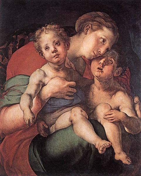 Jacopo Pontormo Madonna and Child with the Young St John oil painting image